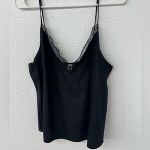 Victoria's Secret Black Lace Detail Top